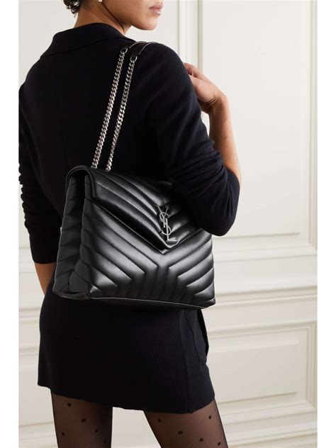 lou lou ysl saldi|Medium Loulou Quilted Puffer Leather Shoulder Bag.